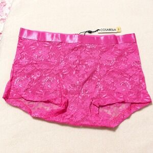 COSABELLA Men's Classic Trunk Rani Pink Lace Underwear -‎ Size XL / NWT